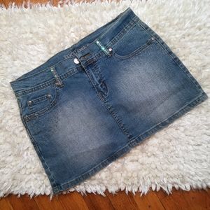 Revolt Jeans Mini Skirts